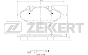 Колодки тормозные передние (Zekkert)